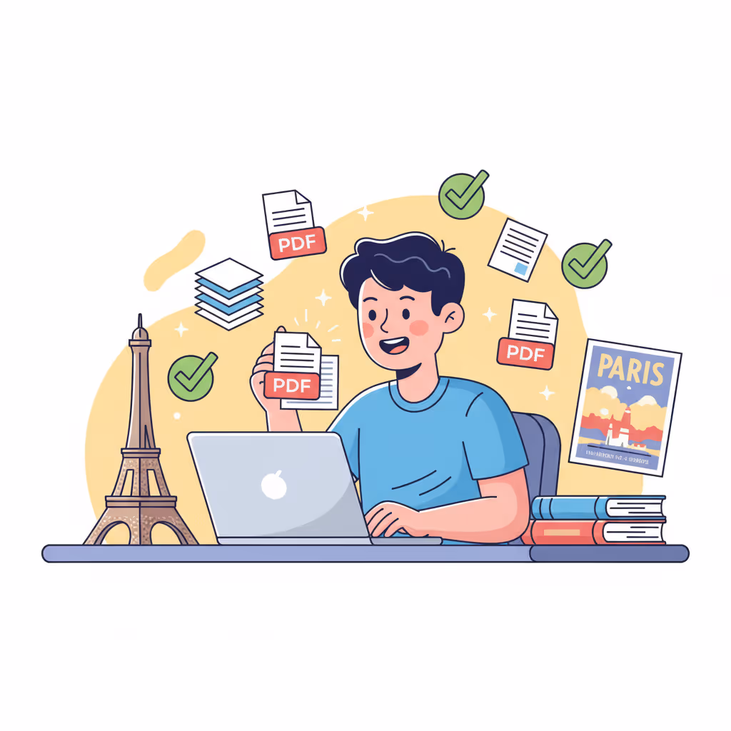 مدارک مورد نیاز برای دوره زبان فرانسه