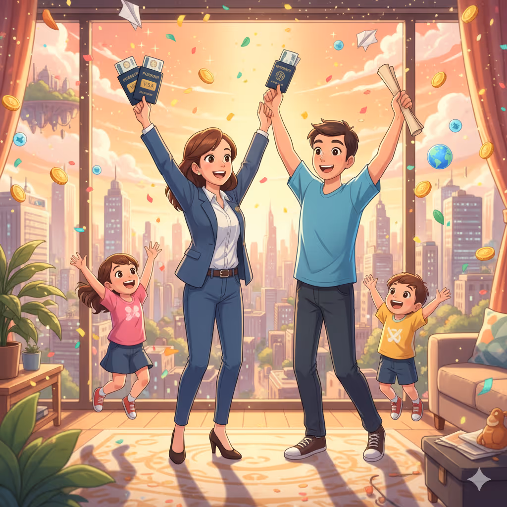 اخذ ویزای سرمایه گذاری برای تمامی اعضای خانواده