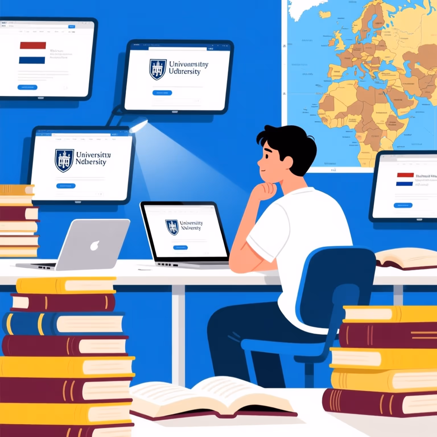 ارسال مدرک برای ویزای تحصیلی هلند